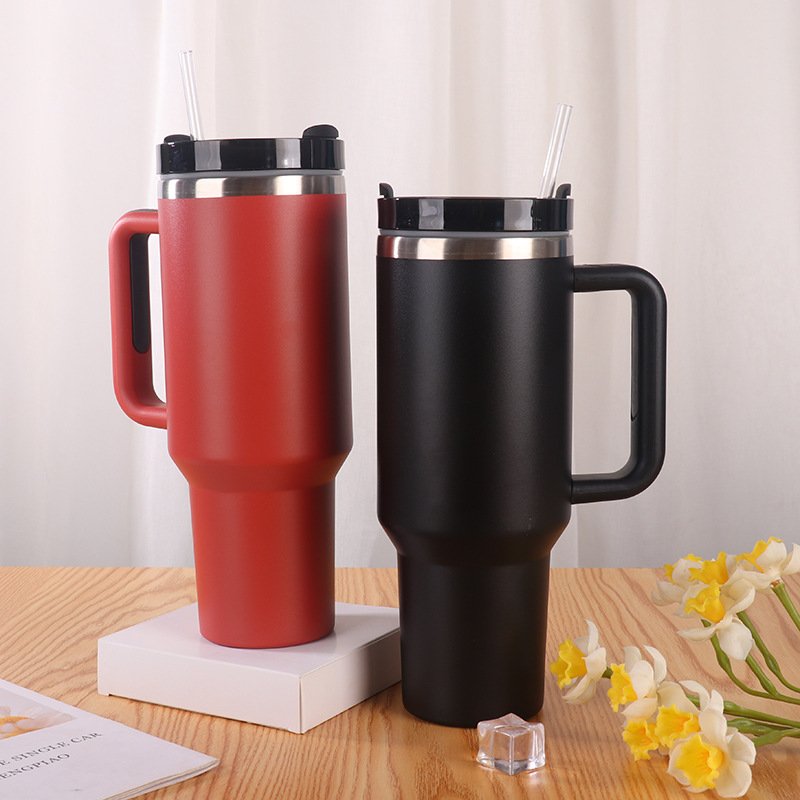 Factory direct sales H 2.0 Vacuum Insulated Stainless Steel vacuum Tumbler traveler mug 40oz Tumbler with Handle