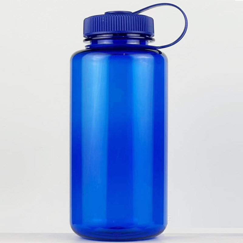 Custom Logo 1L Gym Travel Wide Mouth BPA Free Plastic Sport Water Bottle Portable Heat Resistant Plastic Drinking Water Bottle