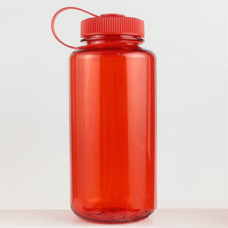 Custom Logo 1L Gym Travel Wide Mouth BPA Free Plastic Sport Water Bottle Portable Heat Resistant Plastic Drinking Water Bottle