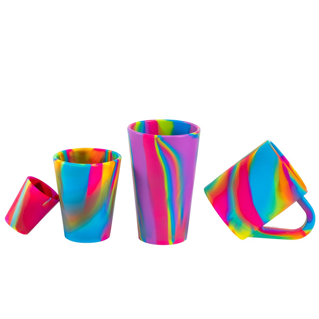Colorful Silicone Drinking Cups Unbreakable Silicone Mug Custom Reusable Coffee Cup Coffee Milk Tea Cups for Home Kitchen