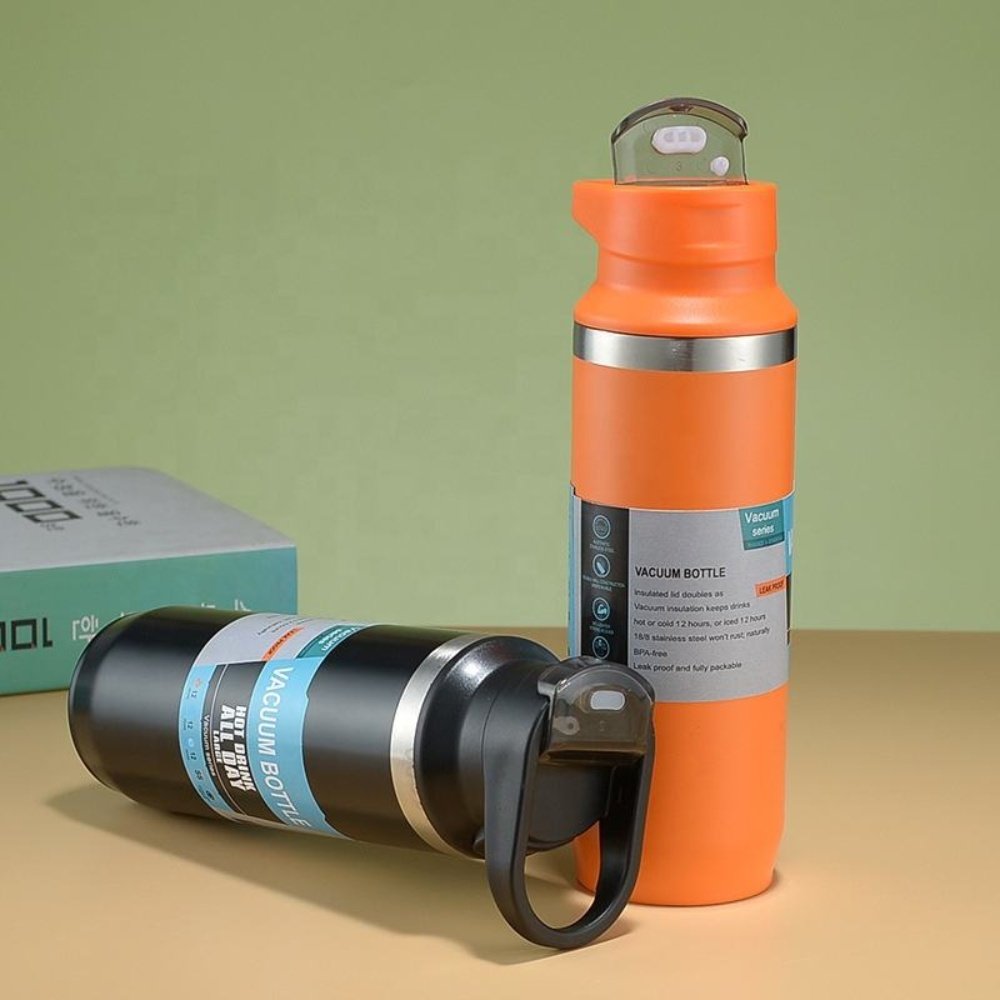 Premium Quality New Stainless Steel Double-wall Vacuum Insulated Sport Water Bottle Vacuum Flask Glass Cup With Straw