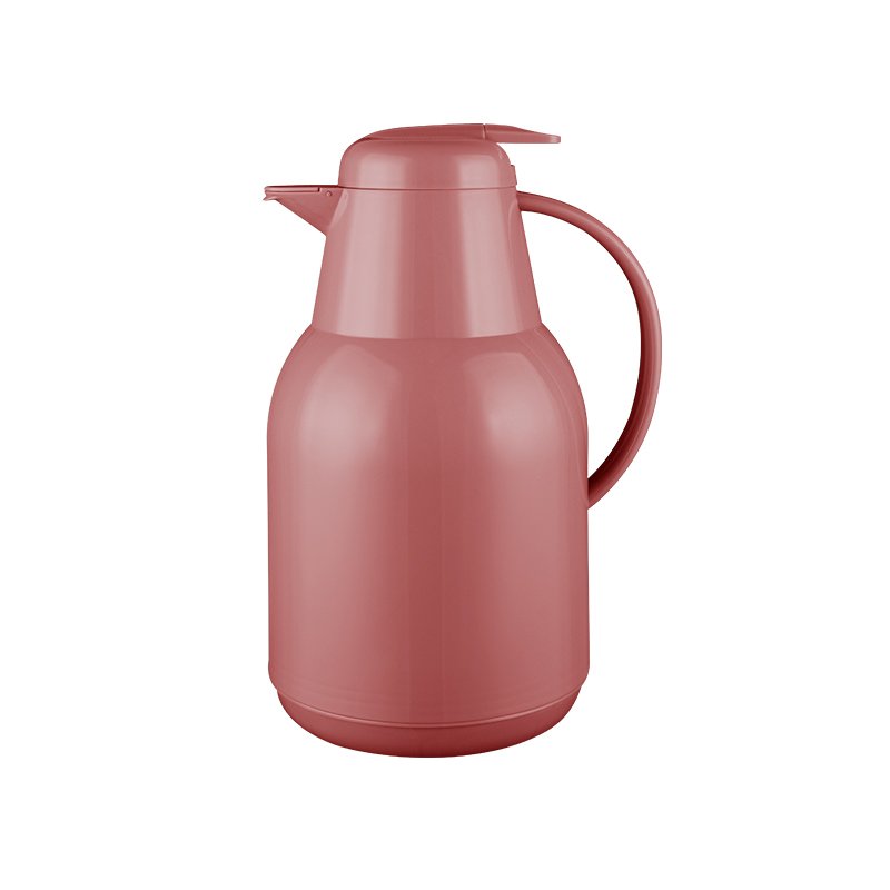 SUNLIFE Vacuum Flask Pink Glass Liner Large Capacity European 2.0L Thermo Coffee