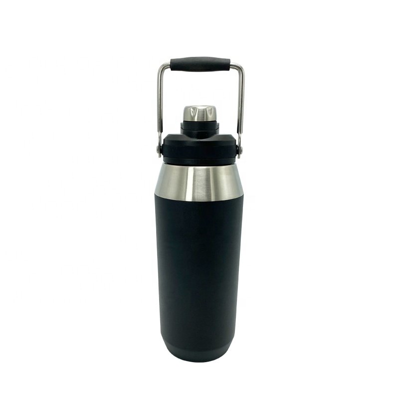 Luxury design stainless steel tumbler with handle travel mug vacuum insulated for camping portable