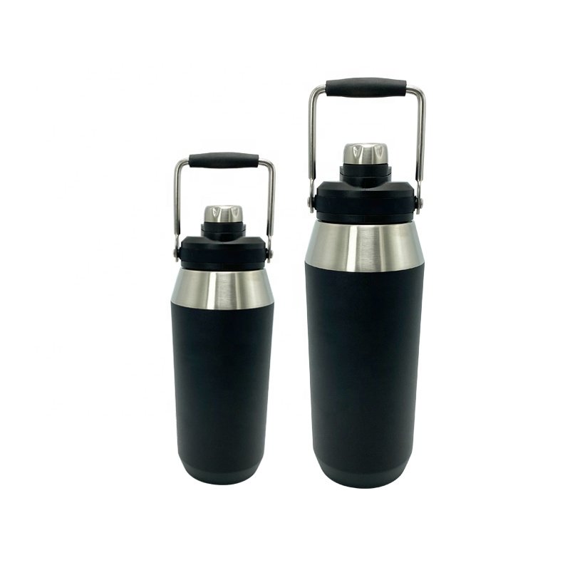 Luxury design stainless steel tumbler with handle travel mug vacuum insulated for camping portable