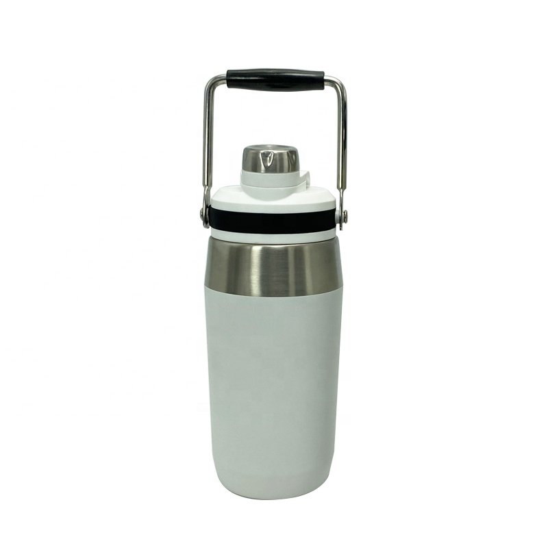 Luxury design stainless steel tumbler with handle travel mug vacuum insulated for camping portable
