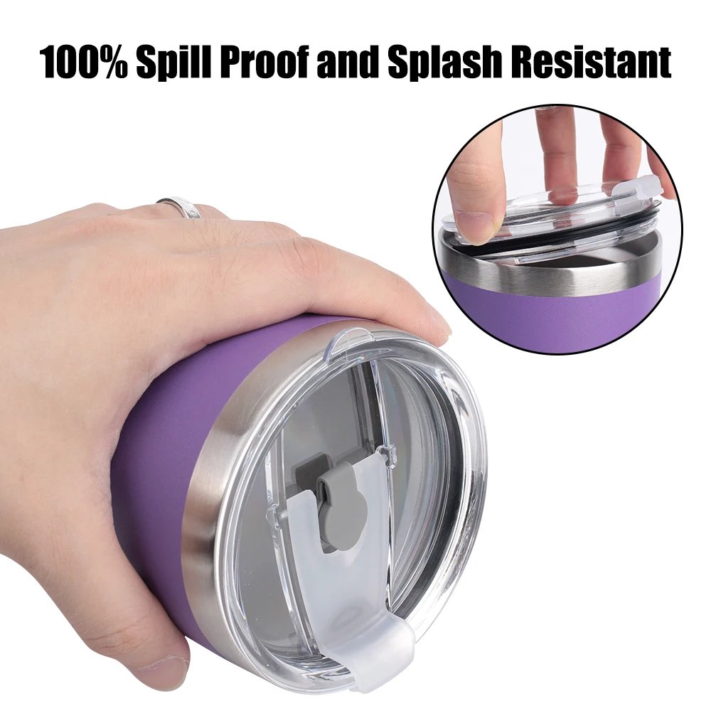 Powder coated 20oz double wall tumbler vacuum insulated stainless steel camping thermos travel beer mug