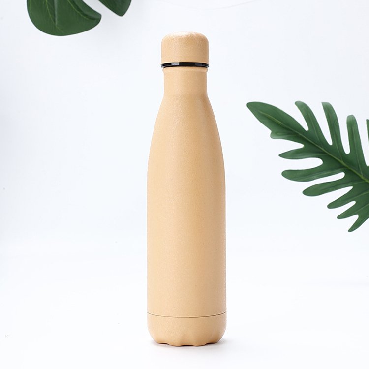 500ml sublimation cola shape water bottle stainless steel insulated vacuum flask water bottle label logo