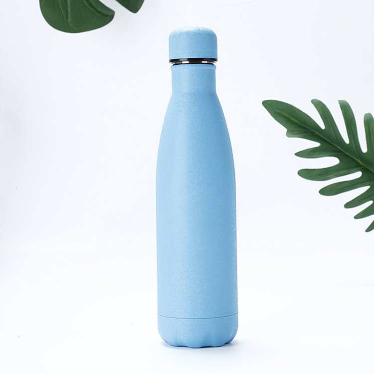 500ml sublimation cola shape water bottle stainless steel insulated vacuum flask water bottle label logo
