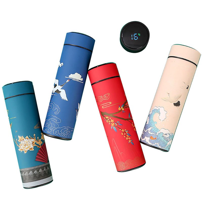 2023 hot sale low price wholesale electric led display vacuum flask with temperature control