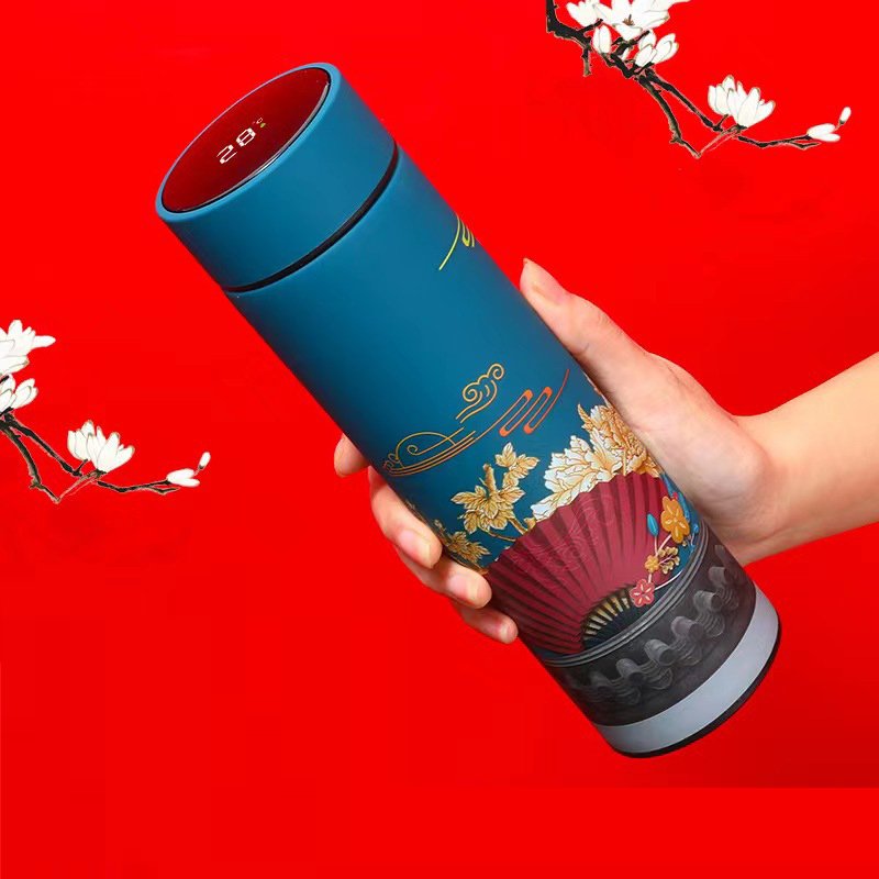 2023 hot sale low price wholesale electric led display vacuum flask with temperature control