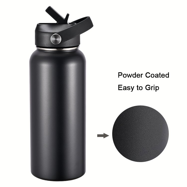 Gym Sport Double Wall Vacuum Flask Insulated Stainless Steel Drink Water Bottle With Custom Logo