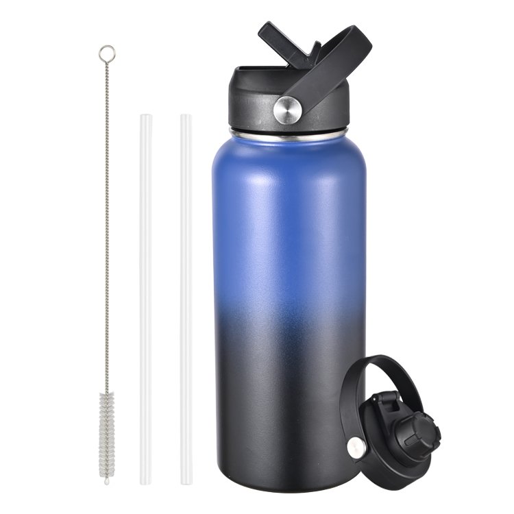 Gym Sport Double Wall Vacuum Flask Insulated Stainless Steel Drink Water Bottle With Custom Logo