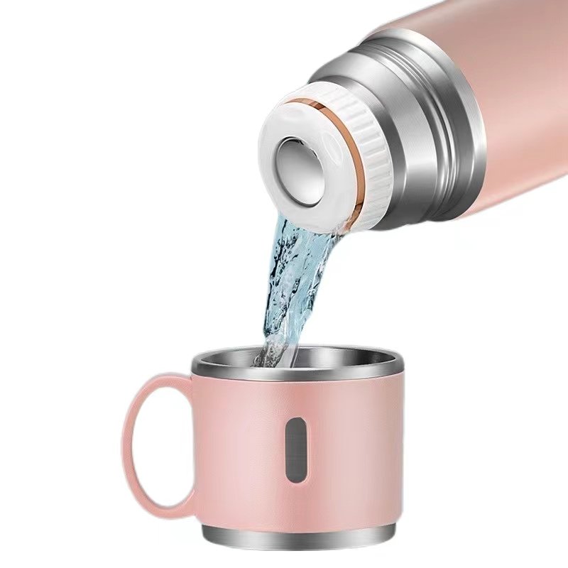 2024 Hot Selling Stainless Steel Vacuum Flasks Set Leak-proof Travel Mug Business Gift Water Bottle Coffee Cup