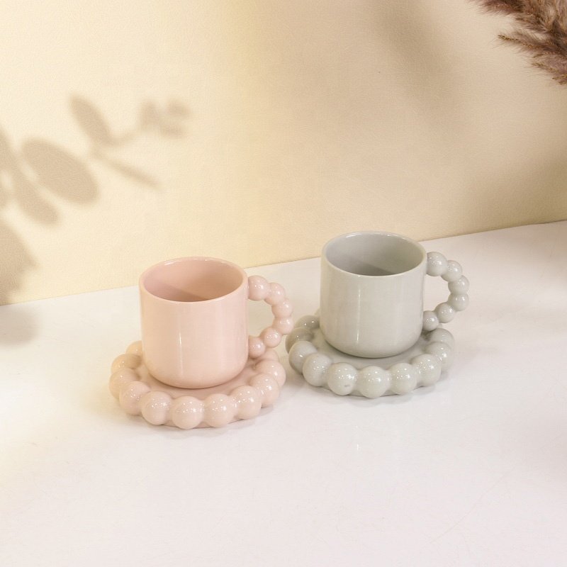 YBH High Quality Ceramic Cup Promotion Stylish Glossy Multi-Colored Custom Coffee Porcelain Mug for Gift