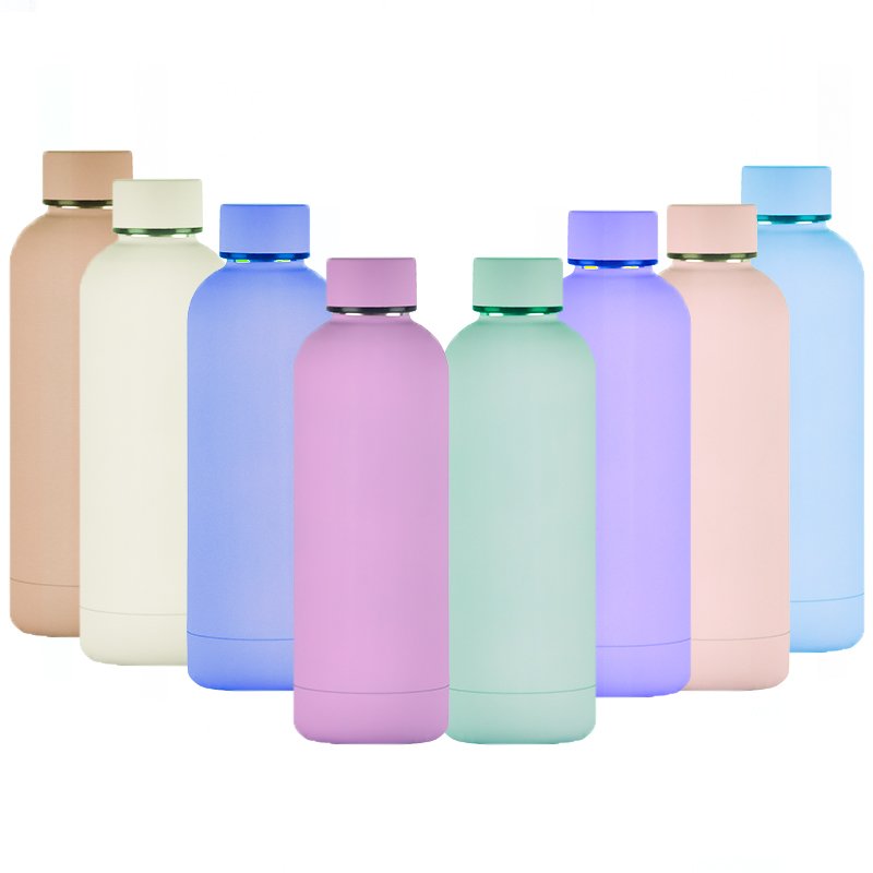 Wholesale Custom Logo 500 Ml Drinking Metal Insulated Double Wall Stainless Steel Sports Water Bottle