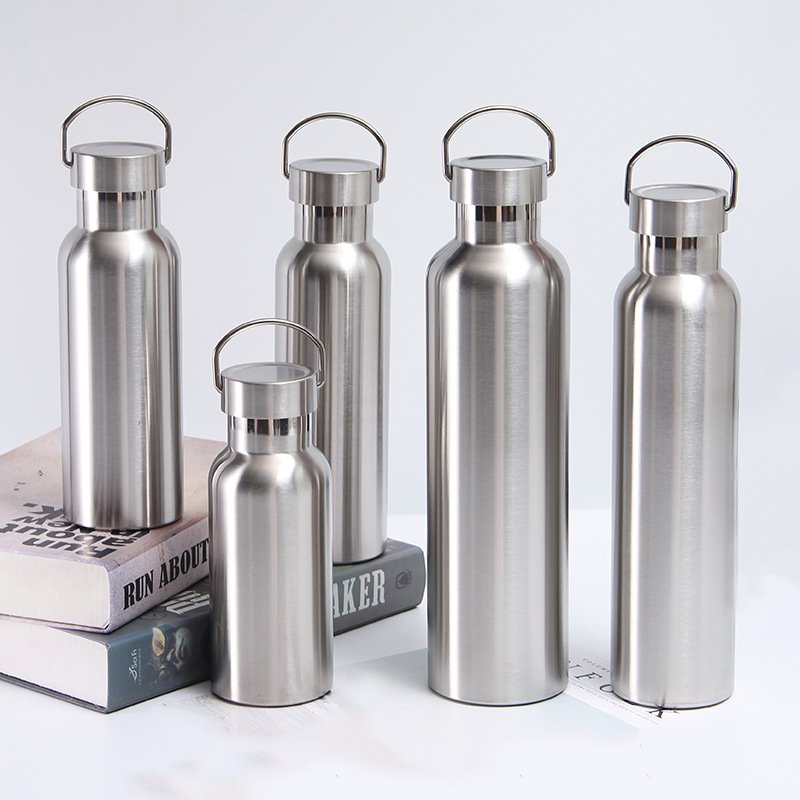 Wide Mouth Stainless Steel Double Walled Vacuum Flask Thermal Insulated Sports Water Bottles With Seal Lid