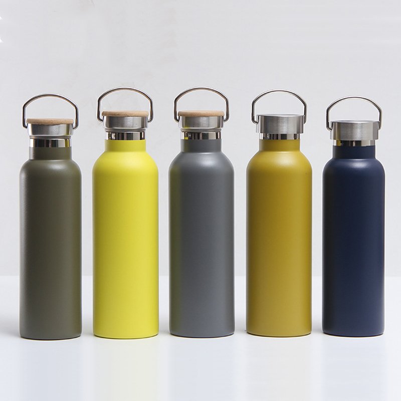 Wide Mouth Stainless Steel Double Walled Vacuum Flask Thermal Insulated Sports Water Bottles With Seal Lid