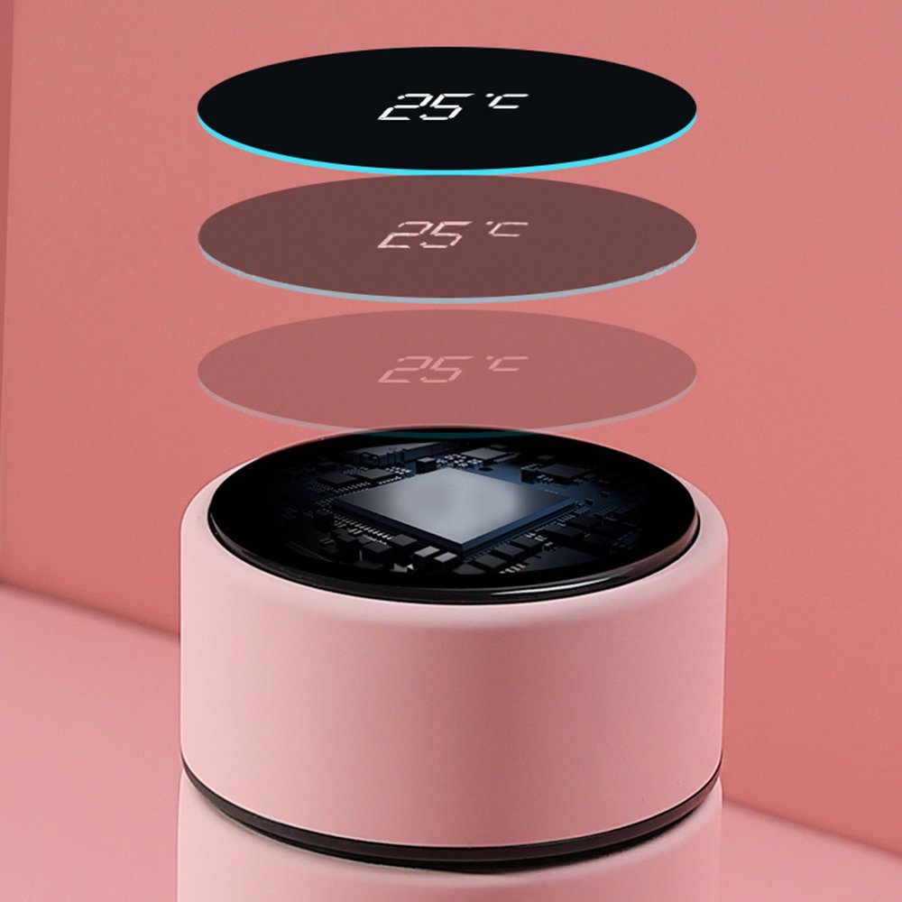 Temperature Display Tumbler Intelligent Stainless Steel 316 Cup Double Wall Vacuum Flask Thermos Bottle with LCD Screen Lid