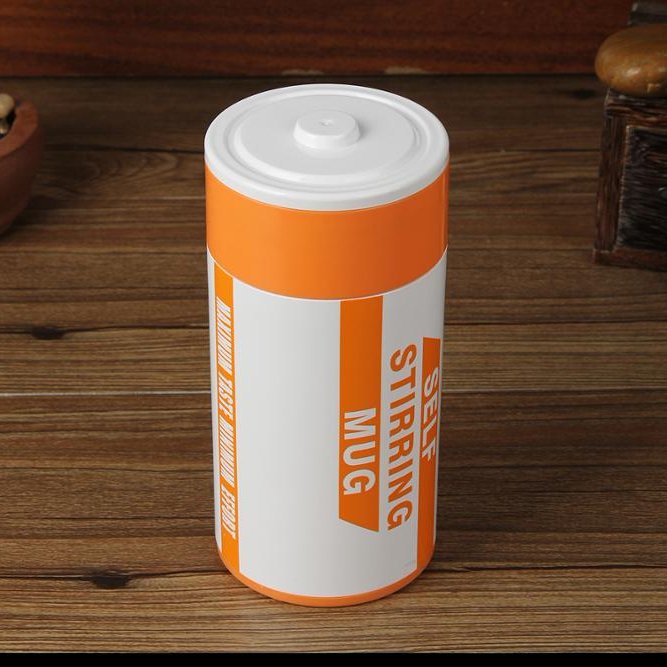 Self Mugs Battery Operated Drinking Automatic Stirring Coffee Stainless Steel Cup