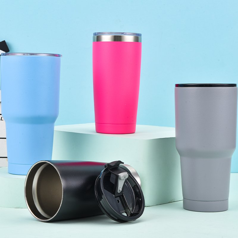 Customized 30oz Stainless Steel Double Wall vacuum Insulated car cup or party tumbler or thermal car mug