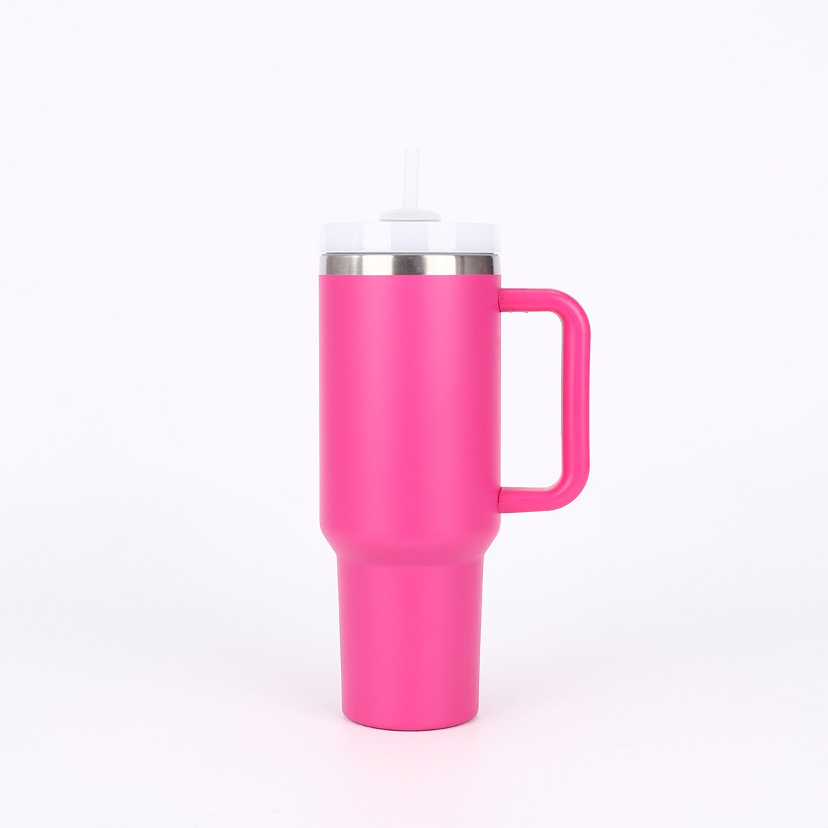 Custom 40oz Stainless Vacuum Cup insulated powder coated traveling cups coffee mugs tumblers bulk with handle and straw