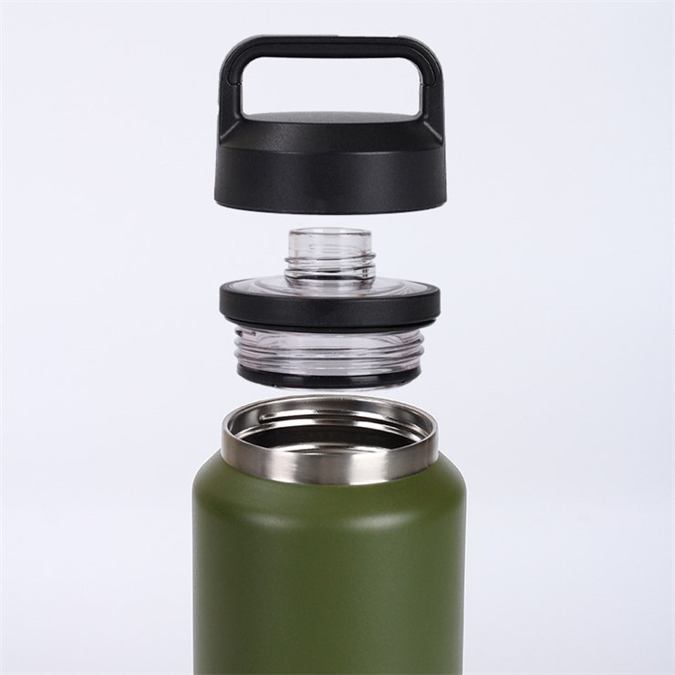 18oz 36oz 64oz Vacuum Insulated Water Bottle, Stainless Steel Double Wall Insulation, Thermo Flask for Hot and Cold Drinks