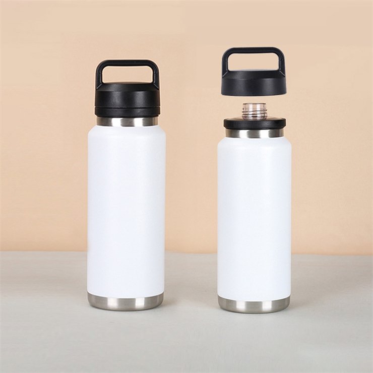18oz 36oz 64oz Vacuum Insulated Water Bottle, Stainless Steel Double Wall Insulation, Thermo Flask for Hot and Cold Drinks