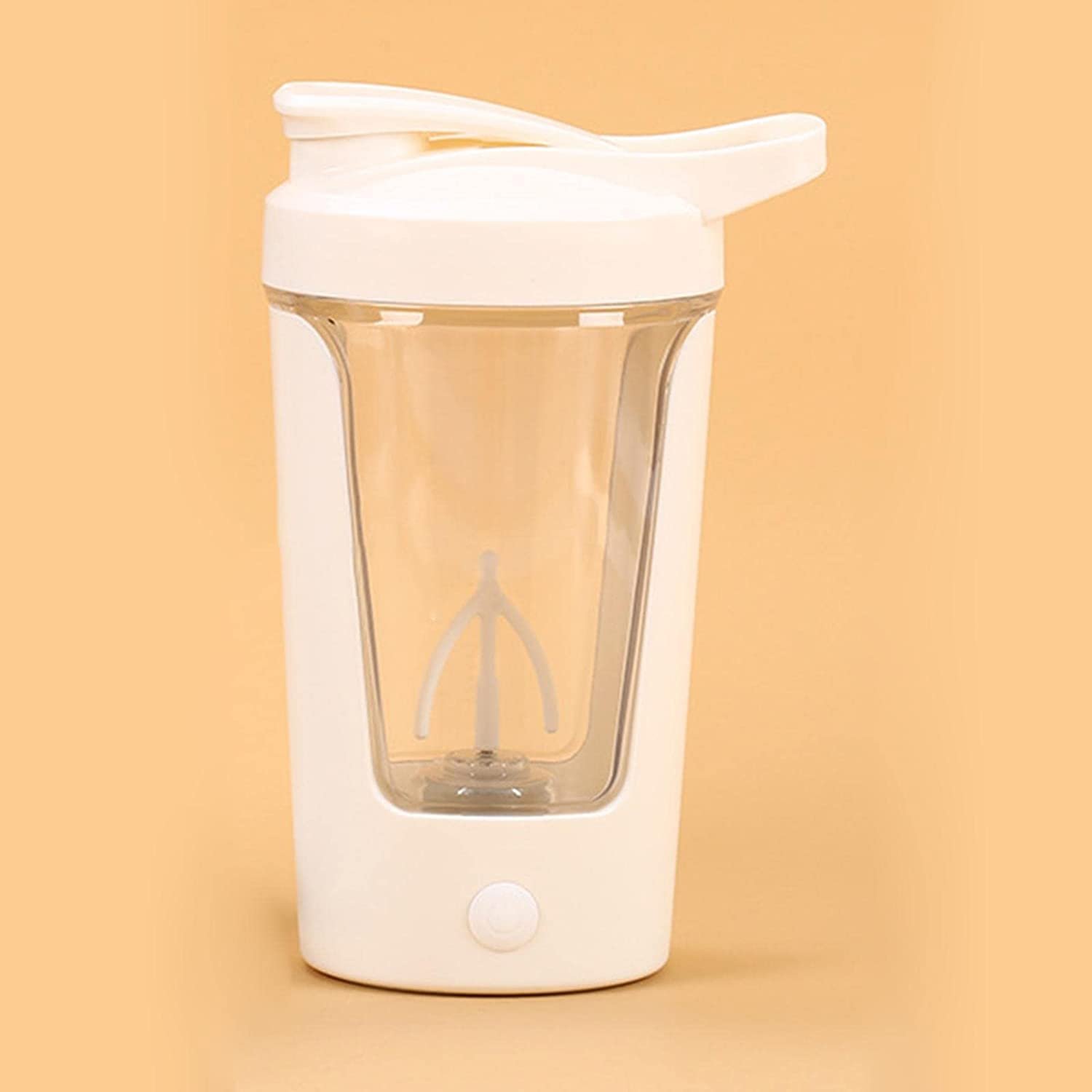 350ml special protein ABS tritan electric mug warmer coffee cup shaker bottle with lid 2AA battery for office meeting