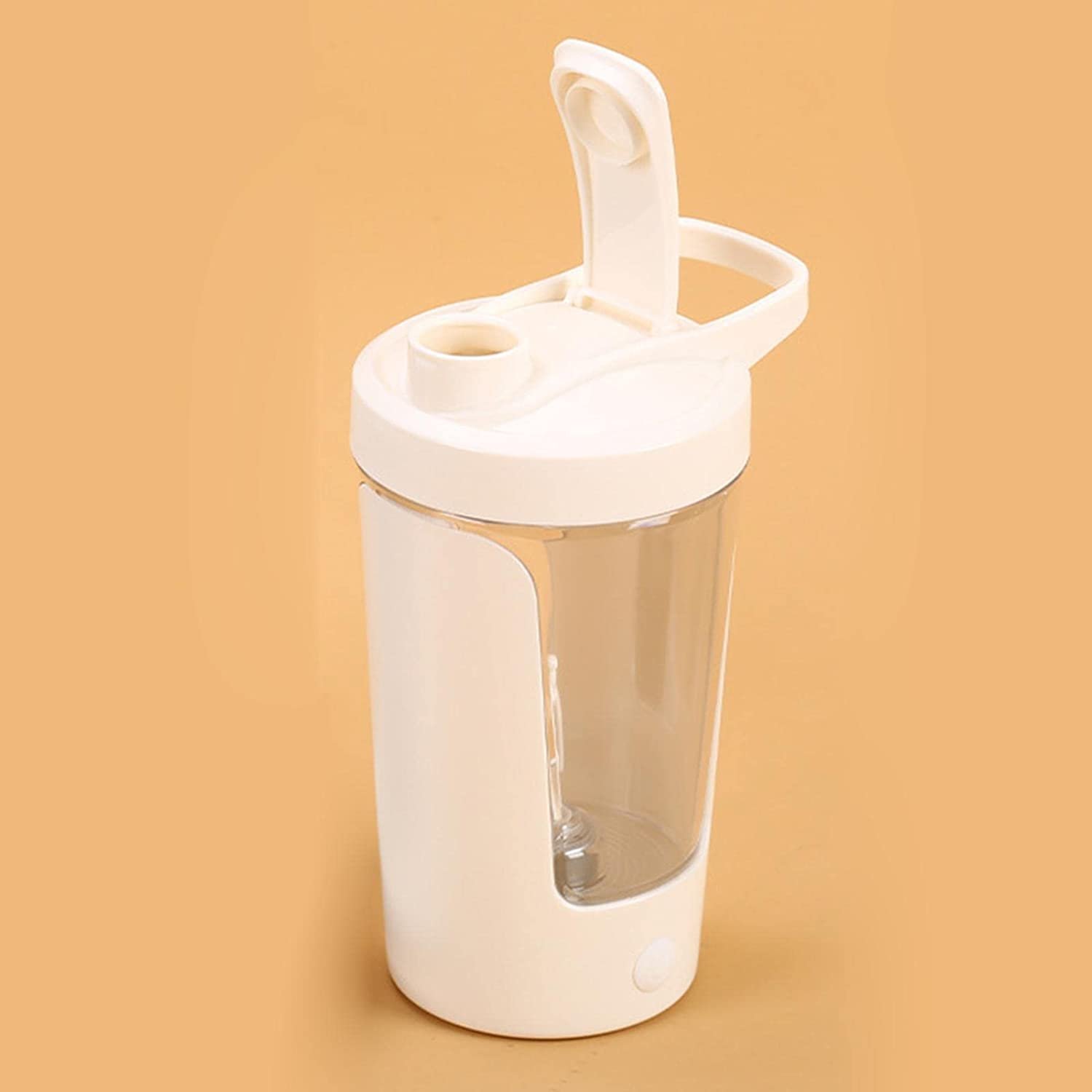 350ml special protein ABS tritan electric mug warmer coffee cup shaker bottle with lid 2AA battery for office meeting