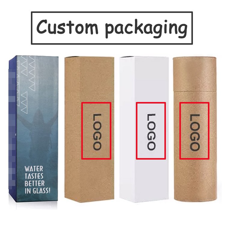 BPA Free borosilicate motivational glass water bottle 32 oz time marker bouteille d'eau de sport with silicone sleeve