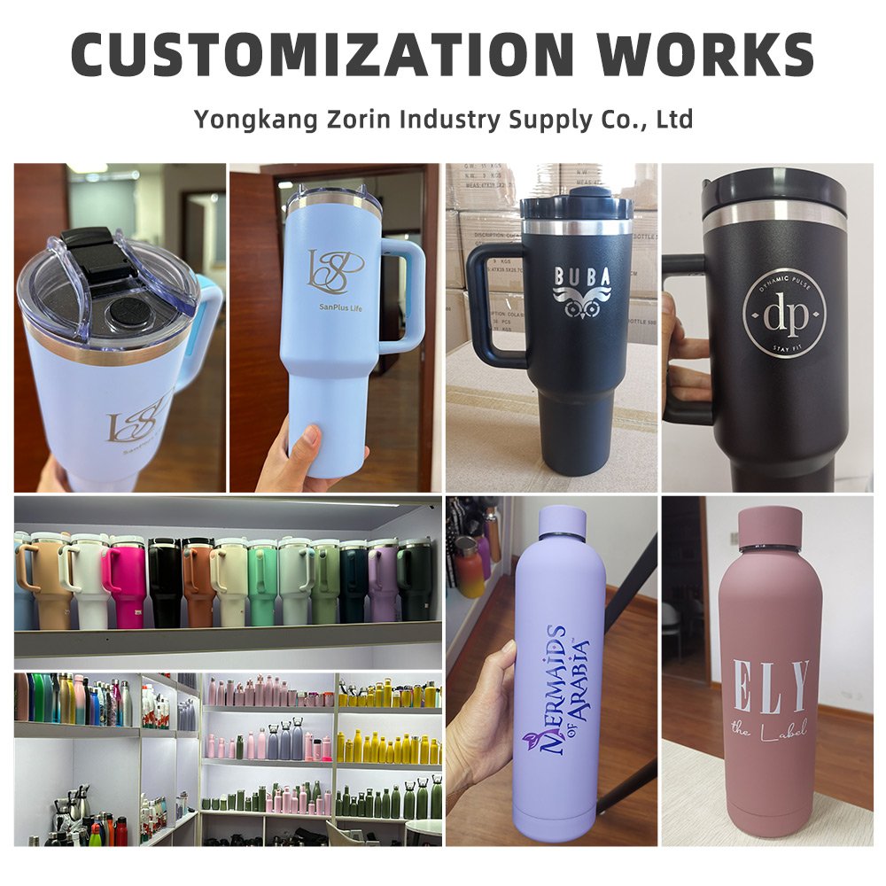coffee double wall bulk insulated Tumbler Custom Stainless Steel Travel Mug 40oz Tumbler With Handle For Cup