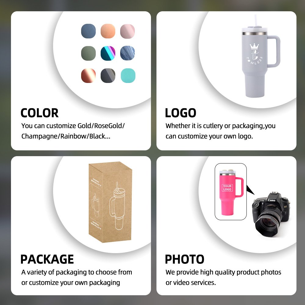 coffee double wall bulk insulated Tumbler Custom Stainless Steel Travel Mug 40oz Tumbler With Handle For Cup