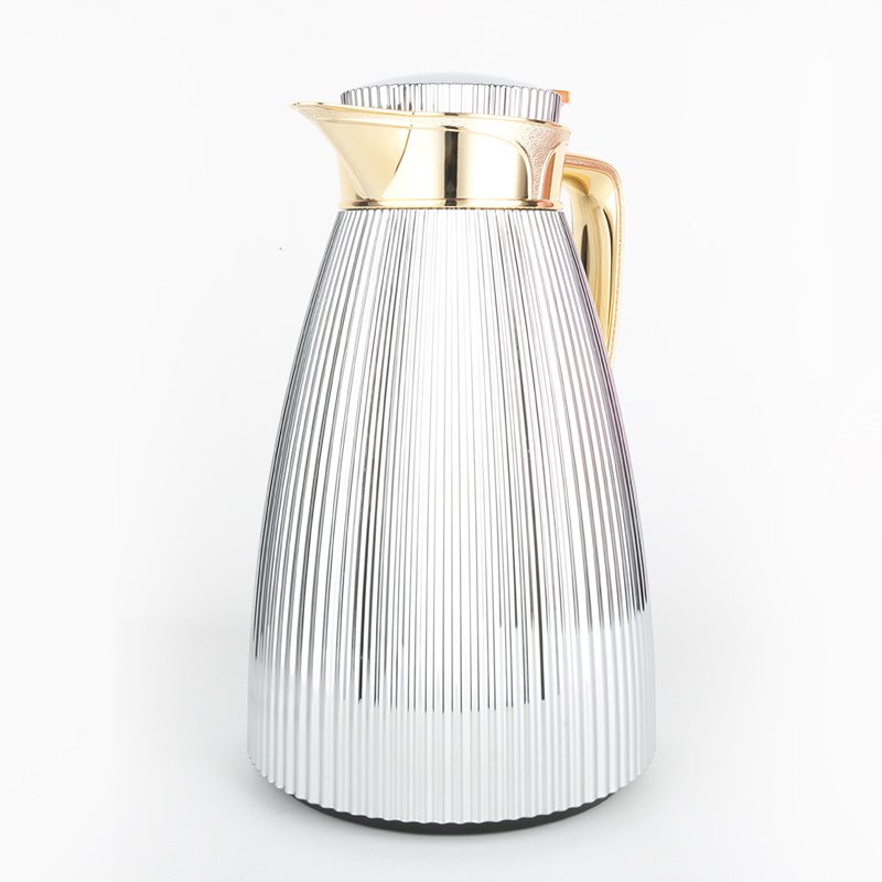 1000ML POPULAR SILVER COLOR VACUUM BOTTLE SPECIAL PATTERN BODY GLASS REFILL VACUUM FLASK