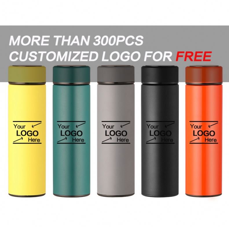 Vacuum Insulated Stainless Steel Term Digital Water Bottle Double Wall Vacuum Bottles Thermos Vacuum Flask