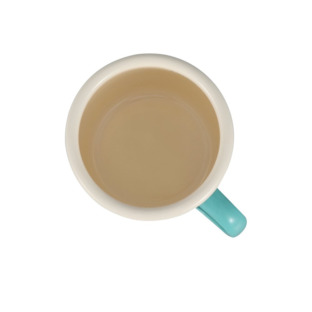 Wholesale Coffee Drinking Cups Customized Printed Enamel Belly Mugs for Camping