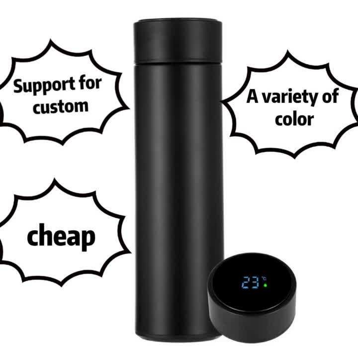 Intelligent Digital 500ml Termos LED Temperature Display Water Bottle Cup Flask Tea Infuser Vacuum Insulated Thermos Bottle