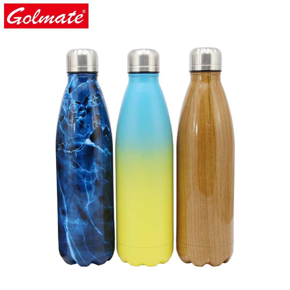 1000ml SS cola shape student children water bottle
