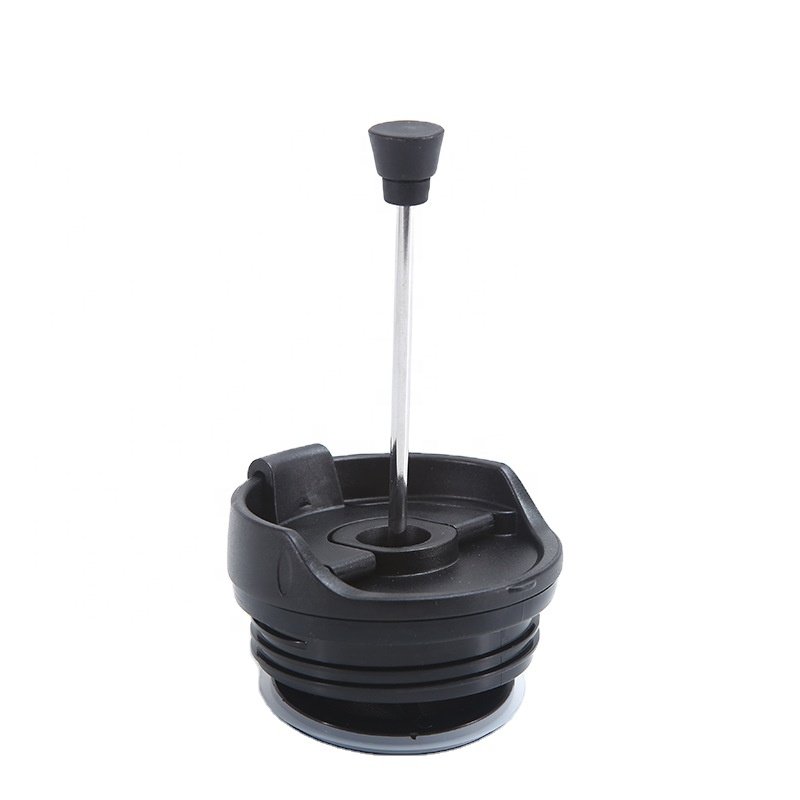 Double Wall Stainless Steel Stainless Steel Coffee Tumbler French Press Travel Coffee Mug with Silicone Sleeve