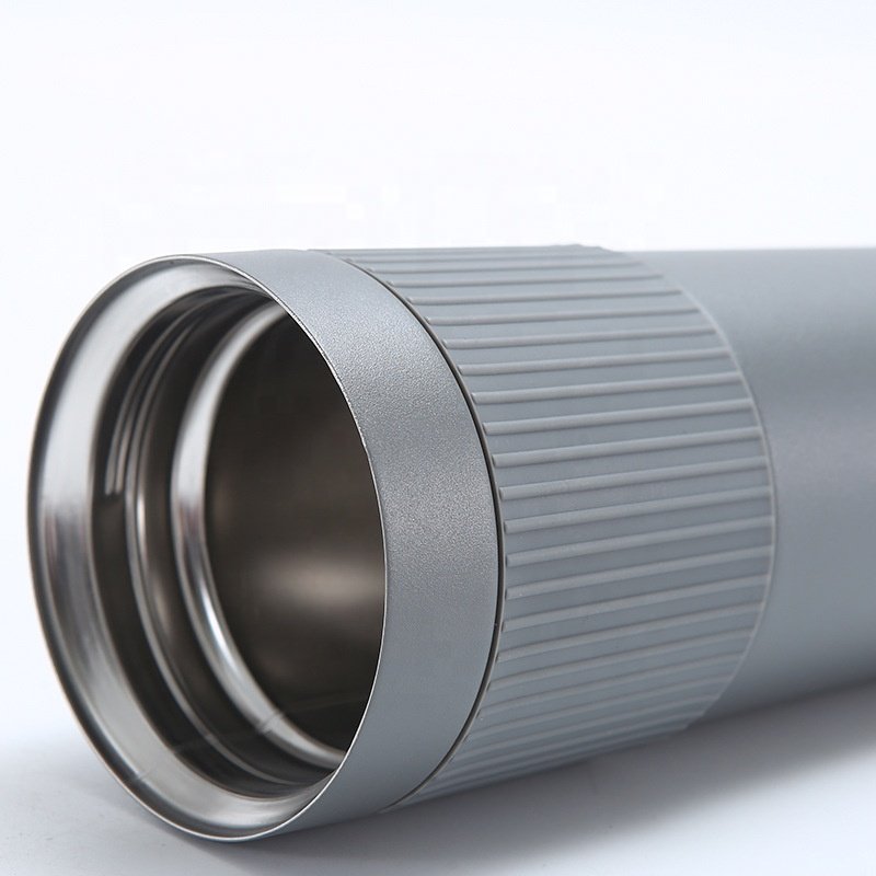 Double Wall Stainless Steel Stainless Steel Coffee Tumbler French Press Travel Coffee Mug with Silicone Sleeve