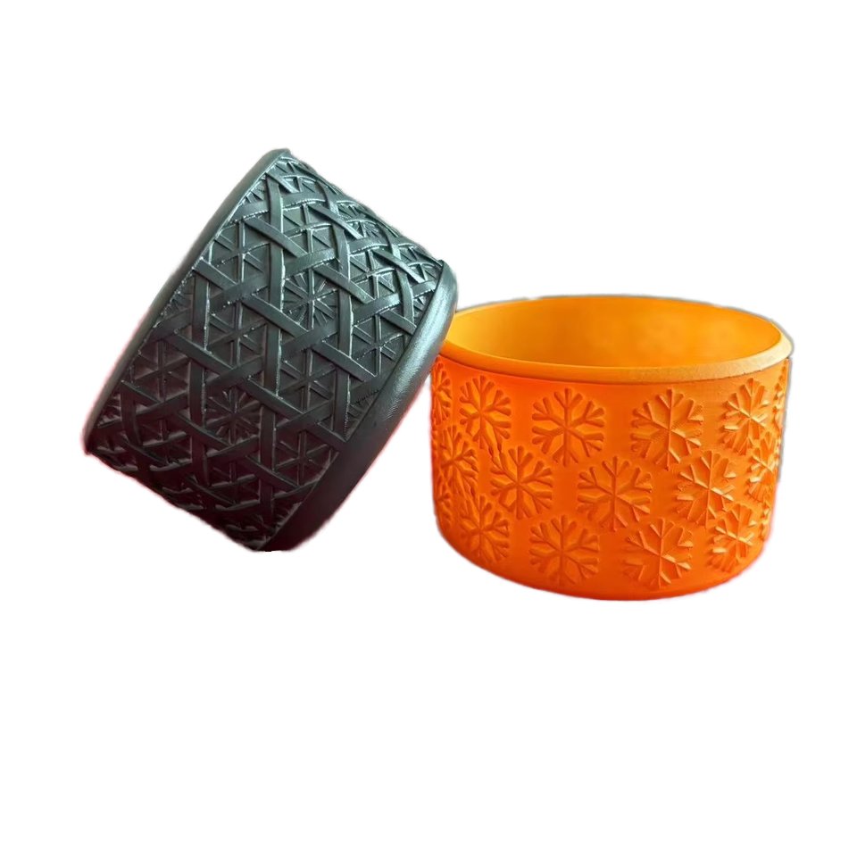 Mold Making Texture Silicone Sleeve Custom Printing Tumbler Boot Bumper Cup Bottom Protector Drinkware Water Bottles Accessories