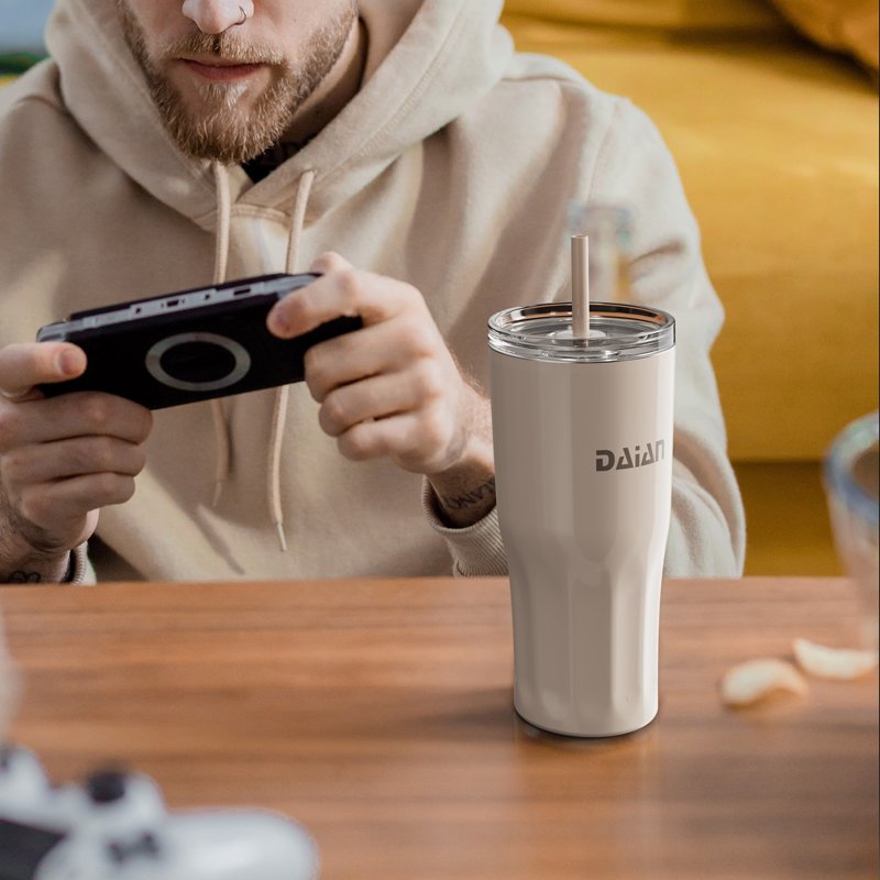 DAIAN'S Patented Double Wall Stainless Steel Insulated and Vacuum Custom Coffee Tumbler Travel Mug Luxury Leak proof Tumbler