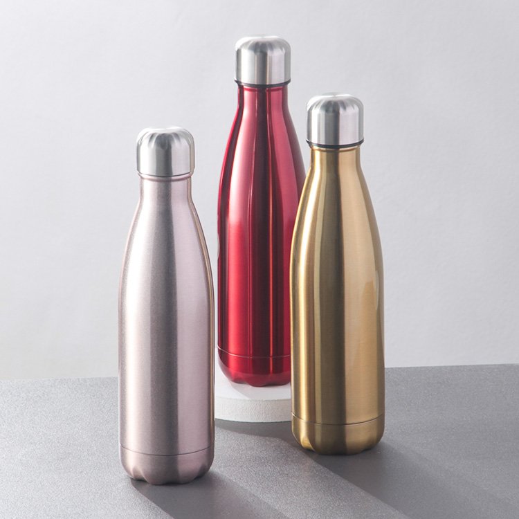 17oz Spray Paint Double Wall Vacuum Insulated Cola Shape Stainless Steel Thermo Flask Water Bottle