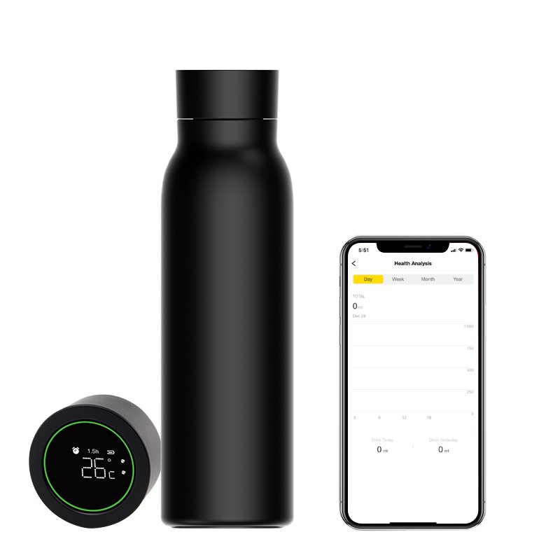 Custom Smart Hot And Cold Water Bottle Ipx7 Double Wall Wedding Insulated Luxury Water Bottle Temperature