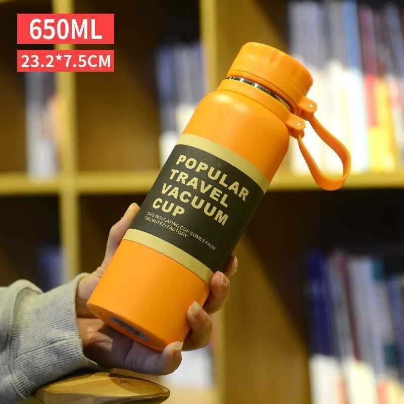 Flask Vacuum Outdoor Kids Custom Logo Large Capacity Portable Stainless Steel Bottle Sports Water Bottle