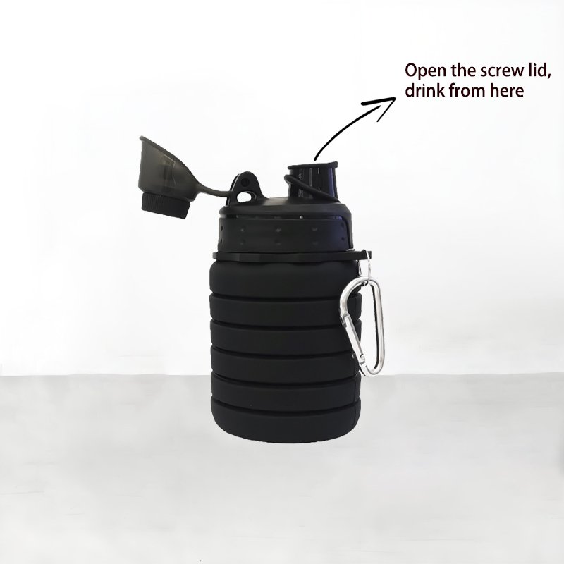 silicone environmental bottle Squeeze flexible free products sample with logo Eco-friendly hot Sports silicone Water Bottle
