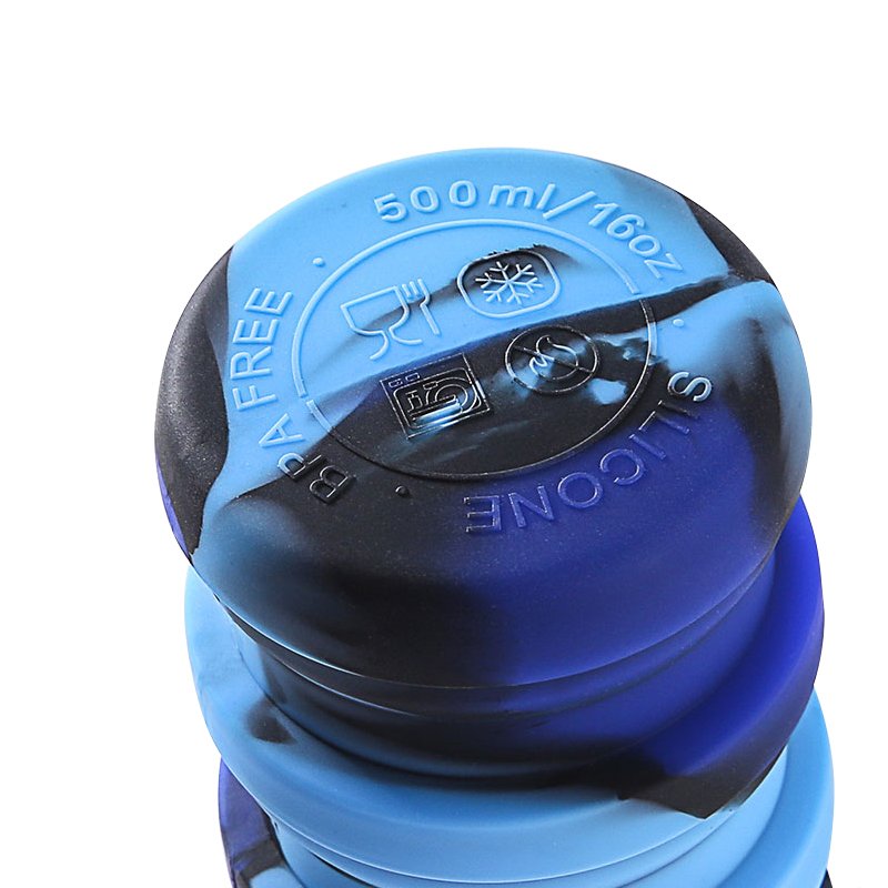 silicone environmental bottle Squeeze flexible free products sample with logo Eco-friendly hot Sports silicone Water Bottle