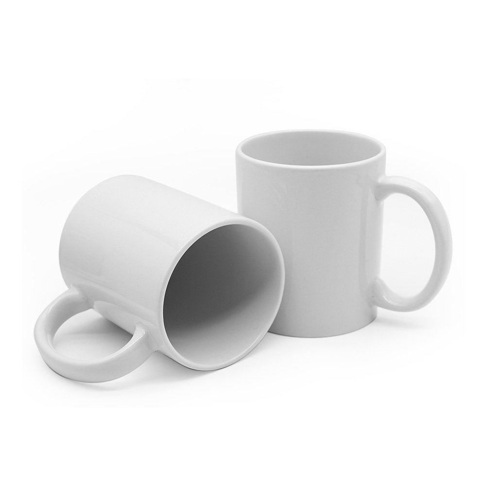 free sample 11oz white christmas souvenir cup pottery creative ceramic travel unique mug personalised sublimation