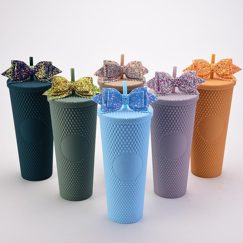 OEM Eco-friendly 24oz Plastic Tumbler BPA FREE Acrylic Water Bottle double wall plastic tumblers with straw and lids