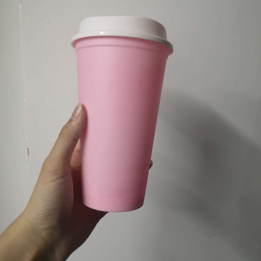 16oz 12oz 8oz Plastic Travel Cup BPA free Hot reusable cups pack Customizable birthday coffee tumbler Blank Cups for Vinyl