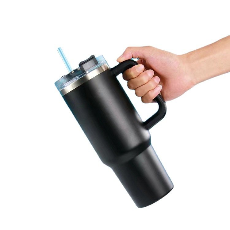 2024 In Stock Customized 40oz Adventure Travel Tumbler Car Mug With Silicone Handle and Lid